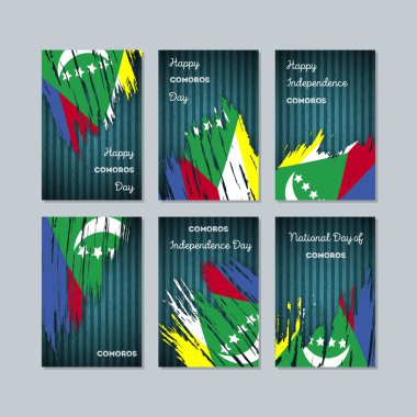 Komor vatansever kartları için Milli Günü ifade fırça darbesi kara günü ulusal bayrak renklerde