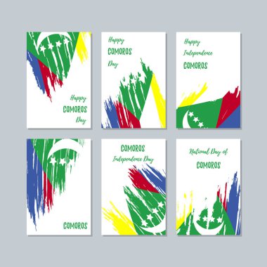 Komor vatansever kartları Milli Günü ifade fırça darbesi beyaz Milli bayrak renk için