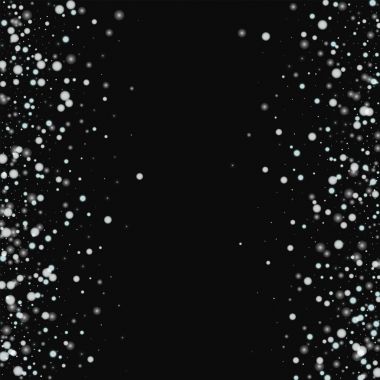 Siyah arka planda vektör güzel yağan kar ile güzel düşen kar dağınık çerçeve