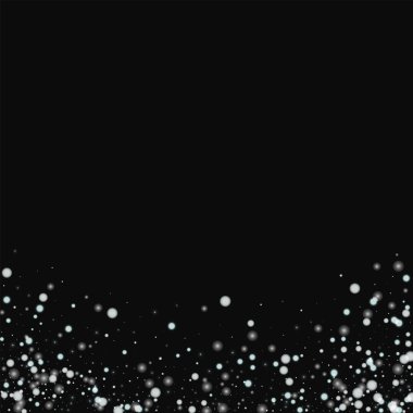 Siyah arka planda vektör güzel yağan kar ile güzel düşen kar soyut alt