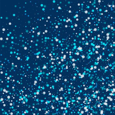 Güzel yağan kar soyut koyu mavi zemin üzerine güzel yağan kar ile rasgele dağılım