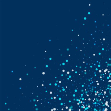 Güzel düşen kar dağınık sağ alt köşesinde güzel yağan kar ile derin mavi