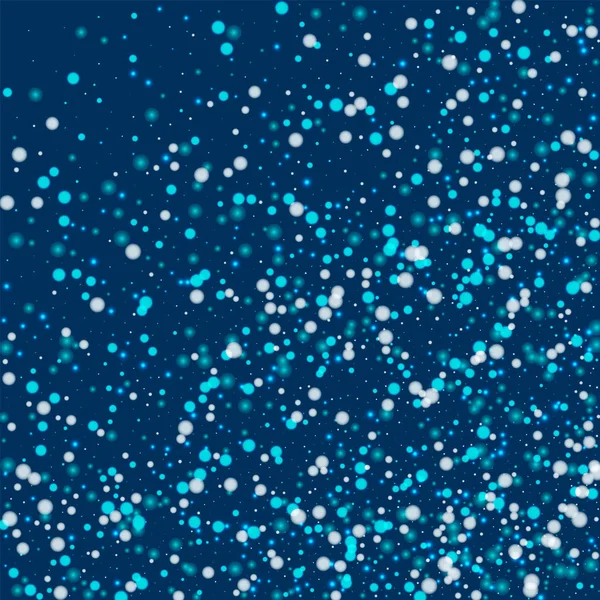 Güzel yağan kar soyut koyu mavi zemin üzerine güzel yağan kar ile rasgele dağılım