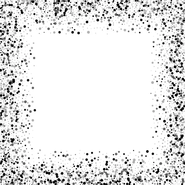 Beyaz arka planda vektör çizim yoğun siyah noktalar ile yoğun siyah noktalar kaotik sınır