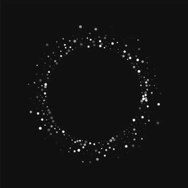 Siyah arka plan şekli ile rasgele düşen beyaz noktalar rastgele düşen beyaz noktalar küçük yuvarlak
