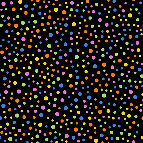 Renkli lekeli seamless modeli siyah 2 arka plan parlak klasik renkli lekeli