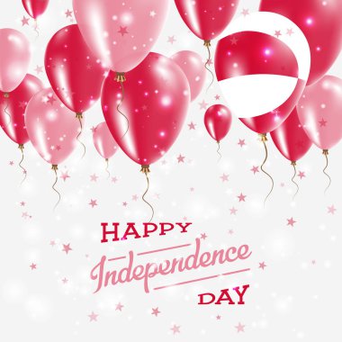 Grönland vektör vatansever Poster Bağımsızlık günü afişini ülkenin parlak renkli balonlar ile