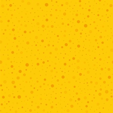 Sarı arka plan nefes kesen klasik turuncu polka noktaları üzerinde turuncu lekeli seamless modeli