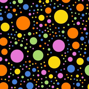 Renkli lekeli seamless modeli siyah 2 arka plan düzgün klasik renkli lekeli
