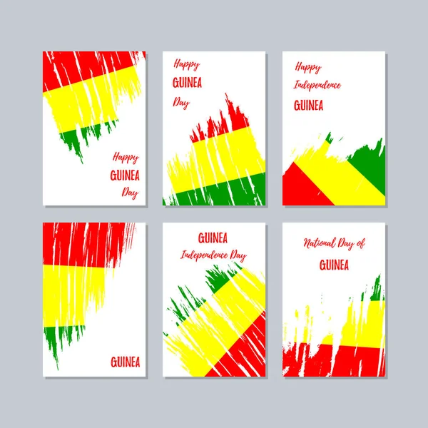 Gine vatansever kartları Milli Günü ifade fırça darbesi beyaz Milli bayrak renk için