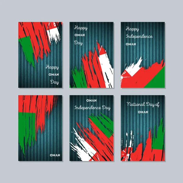 Umman vatansever kartları için Milli Günü ifade fırça darbesi kara günü ulusal bayrak renklerde