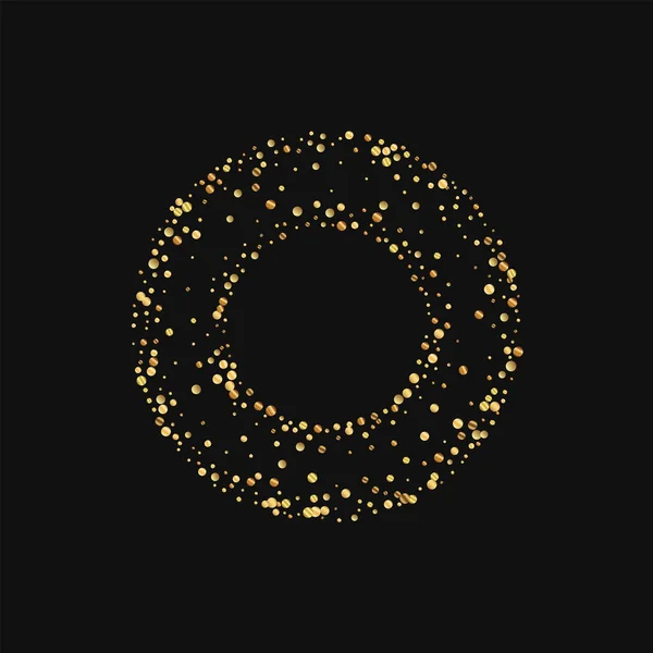 Χρυσό Κουφέτο Bagel σε σχήμα καρέ σε μαύρο φόντο εικονογράφηση διάνυσμα — Διανυσματικό Αρχείο