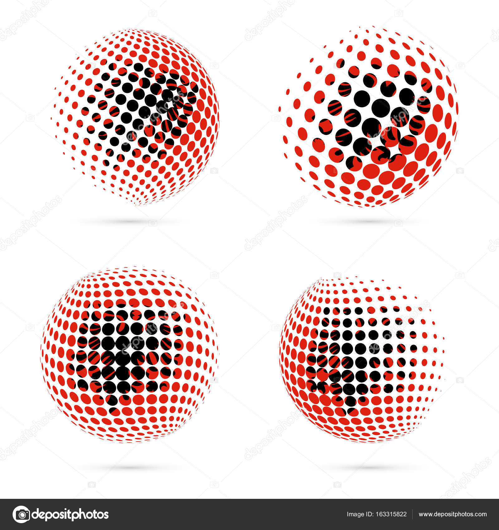 Albánia félárnyék Flag-et hazafias vector design 3d ...