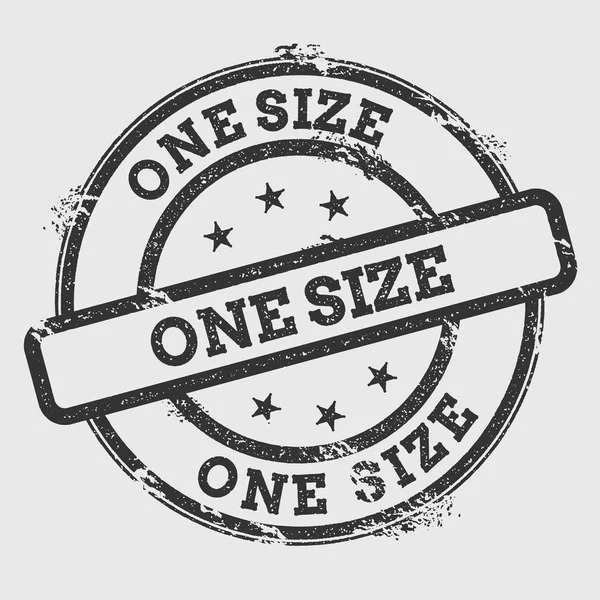 Bir boyut lastik damgası izole Grunge beyaz arka plan üzerinde metin mürekkep dokulu yuvarlak mühür ve