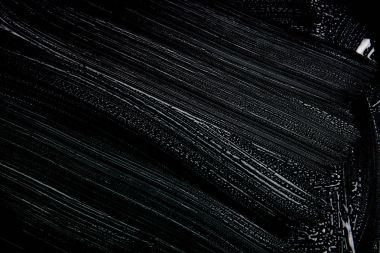 Beyaz sabun doku siyah arka planda el yapımı hipster köpük doku unutulmaz beyaz köpük