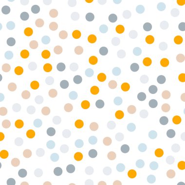 Renkli lekeli Dikişsiz desen beyaz 7 üzerinde arka plan parlak klasik renkli lekeli