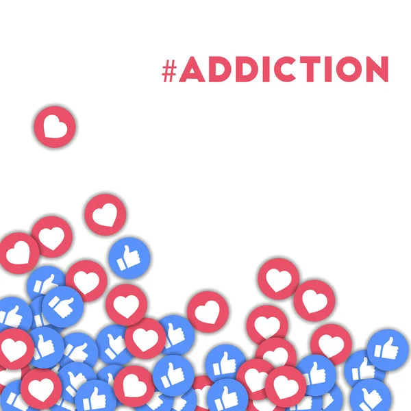 Scattered thumbs up hearts图库矢量图片、免版税Scattered thumbs up 