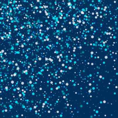 Derin mavi arka plan vektör üzerinde güzel yağan kar ile güzel düşen kar soyut dağılım