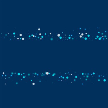 Güzel düşen derin mavi arka plan vektör üzerinde güzel yağan kar ile dağılım satırları kar