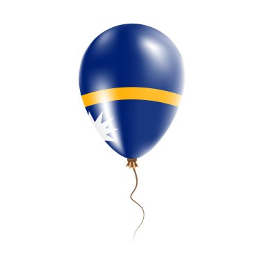 Nauru balon bayrak parlak hava Ballon ülke ulusal renkleri ülke bayrağı kauçuk ile