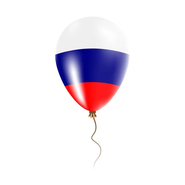 Воздушный шар Российской Федерации с флагом Яркий воздушный шар в стране Национальный флаг страны — стоковый вектор
