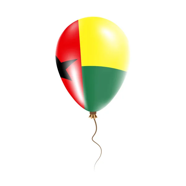 GuineaBissau globo con bandera Bright Air Ballon en el País Nacional Colores País Bandera — Vector de stock