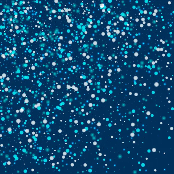Derin mavi arka plan vektör üzerinde güzel yağan kar ile güzel düşen kar soyut dağılım