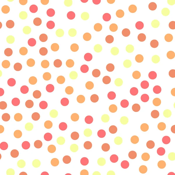 Pois colorés motif sans couture sur fond noir 21 Pois colorés classiques éblouissants — Image vectorielle