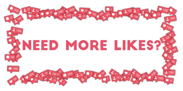 Daha fazla seviyor Sosyal Medya Icons sayaç yorum ve arkadaşı ile soyut şekli arka plan gerekir