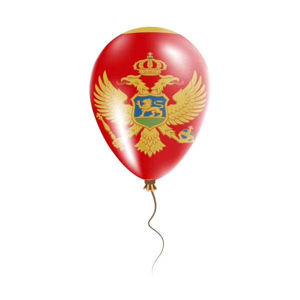 Montenegro ballon met vlag Bright Air Ballon in het land nationale kleuren land vlag Rubber — Stockvector
