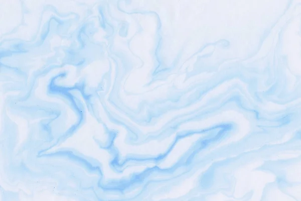 Suminagashi marmur tekstura ręcznie malowane z niebieskim tuszem cyfrowy papier Fair płyn streszczenie — Zdjęcie stockowe