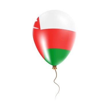 Umman balon bayrak parlak hava Ballon ülke ulusal renkleri ülke bayrağı kauçuk ile