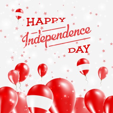 Avusturya Bağımsızlık günü mutlu ülkenin ulusal renklerde vatansever tasarım balonlar