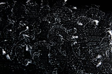 Beyaz sabun doku memnuniyet beyaz köpük siyah arka planda el yapımı hipster köpük doku soyut