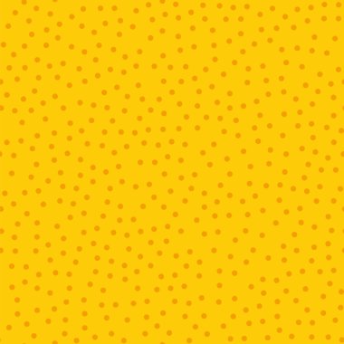 Sarı arka plan şaşırtıcı klasik turuncu polka noktaları üzerinde turuncu lekeli seamless modeli