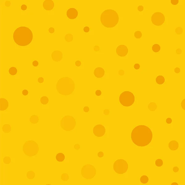 Patrón sin costuras de lunares naranja sobre fondo amarillo Textil clásico de lunares naranja aseado — Vector de stock