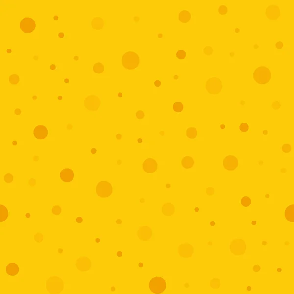 Oranje polka dots naadloze patroon op gele achtergrond aantrekkelijke klassieke oranje polka dots — Stockvector