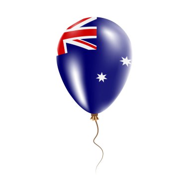 Duydum ve Mcdonald Adaları bayrağı parlak hava Ballon ülke ulusal renkleri ile balon