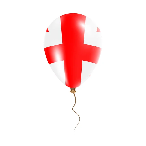 Грузинский воздушный шар с флагом Яркий воздушный шар в стране Национальные цвета Страна флага Резина — стоковый вектор