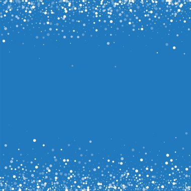 Mavi renkli vektör rasgele düşen rasgele düşme ile beyaz noktalar sınırları beyaz noktalar