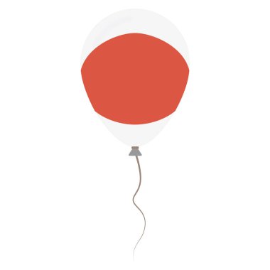 Japonya Ulusal renkleri izole balon beyaz arka plan Bağımsızlık günü vatansever posteri düz