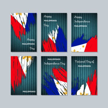 Türkiye Milli Günü ifade fırça darbesi ulusal bayrak renk için vatansever kartları