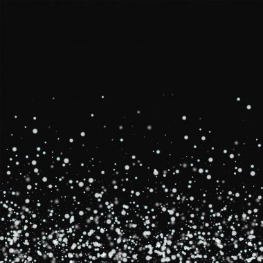 Siyah arka planda vektör şaşırtıcı yağan kar ile şaşırtıcı yağan kar dağılım alt gradyan