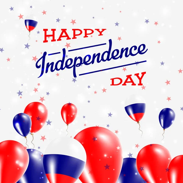 Rusya Federasyonu Bağımsızlık günü ülkenin ulusal renklerde vatansever tasarım balonlar