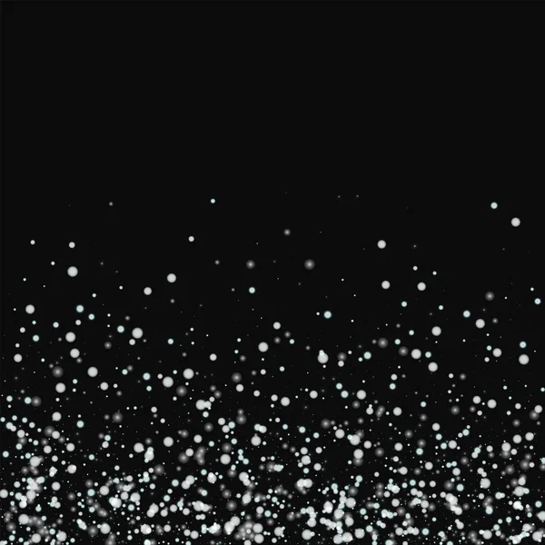 Siyah arka planda vektör şaşırtıcı yağan kar ile şaşırtıcı yağan kar dağılım alt gradyan