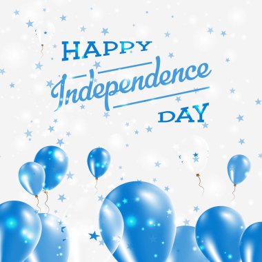 Honduras Bağımsızlık günü mutlu ülkenin ulusal renklerde vatansever tasarım balonlar