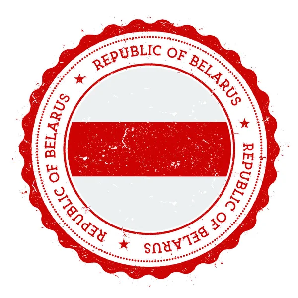 ベラルーシの国旗ヴィンテージとグランジ スタンプ旅行スタンプ円形のテキスト星と国家 — ストックベクタ