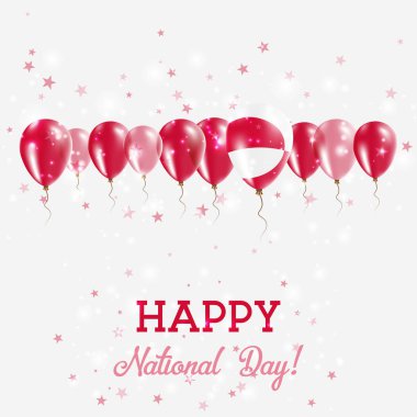 Grönland Bağımsızlık günü pırıl pırıl vatansever Poster Mutlu Bağımsızlık günü kartı ile Grönland