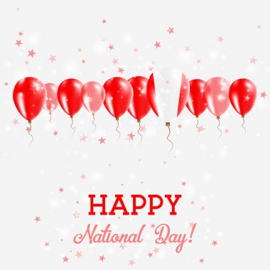 Peru Bağımsızlık günü pırıl pırıl vatansever Poster Mutlu Bağımsızlık günü kartı Peru bayraklı