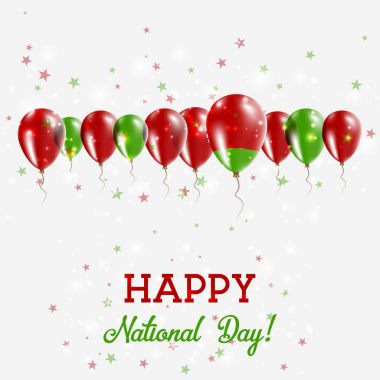 Beyaz Rusya Bağımsızlık günü pırıl pırıl vatansever Poster Mutlu Bağımsızlık günü kartı Beyaz Rusya bayraklı